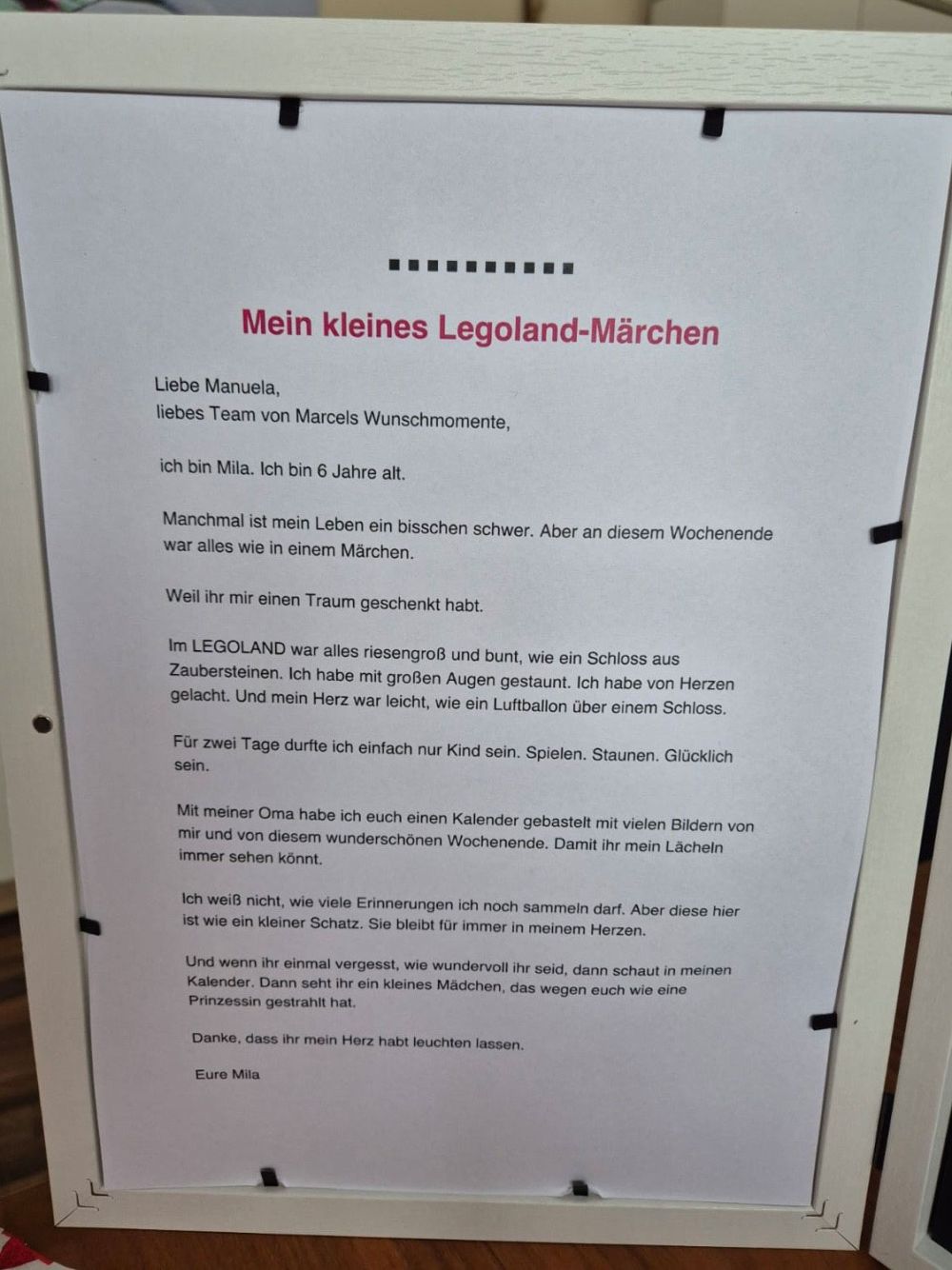 Überraschungspaket von unserem Herzchen Mila