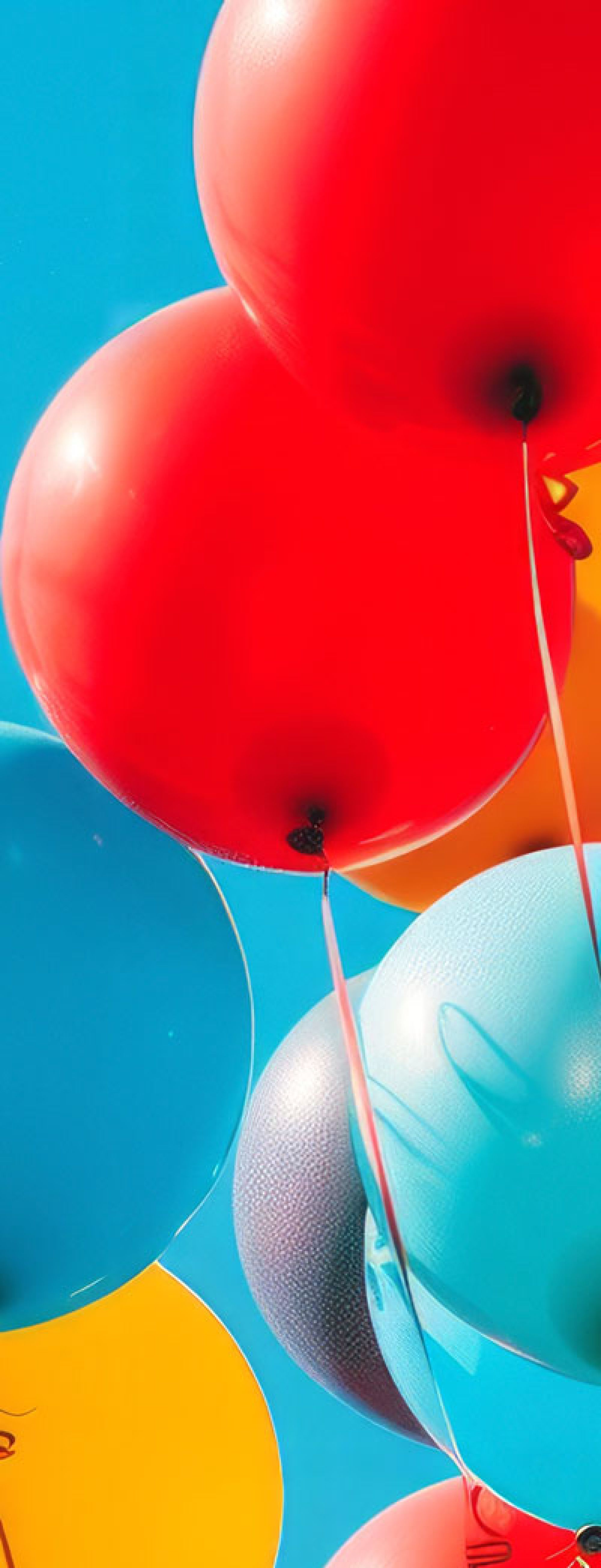 Luftballons im Himmel